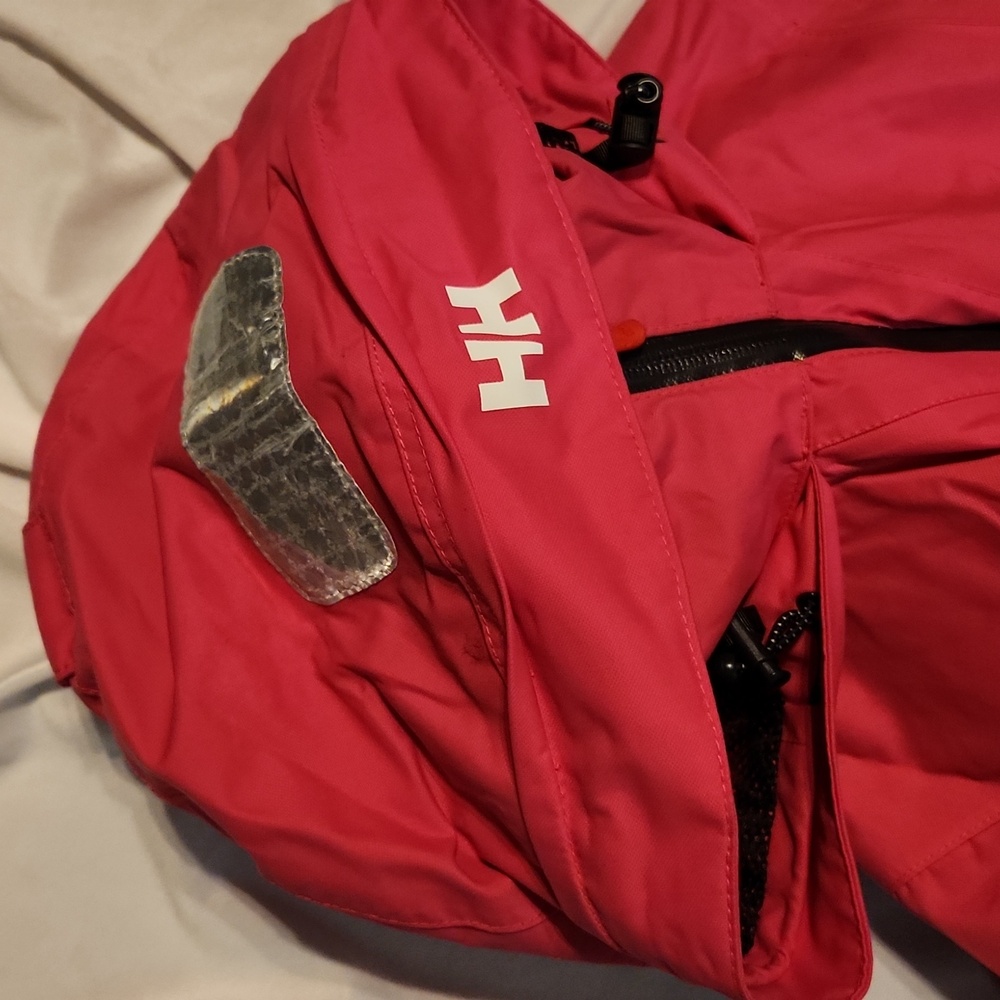 Helly Hanson Salt Flag Pink Red Waterproof Sailing Jacket (Size XS) - Picture 8 of 16
